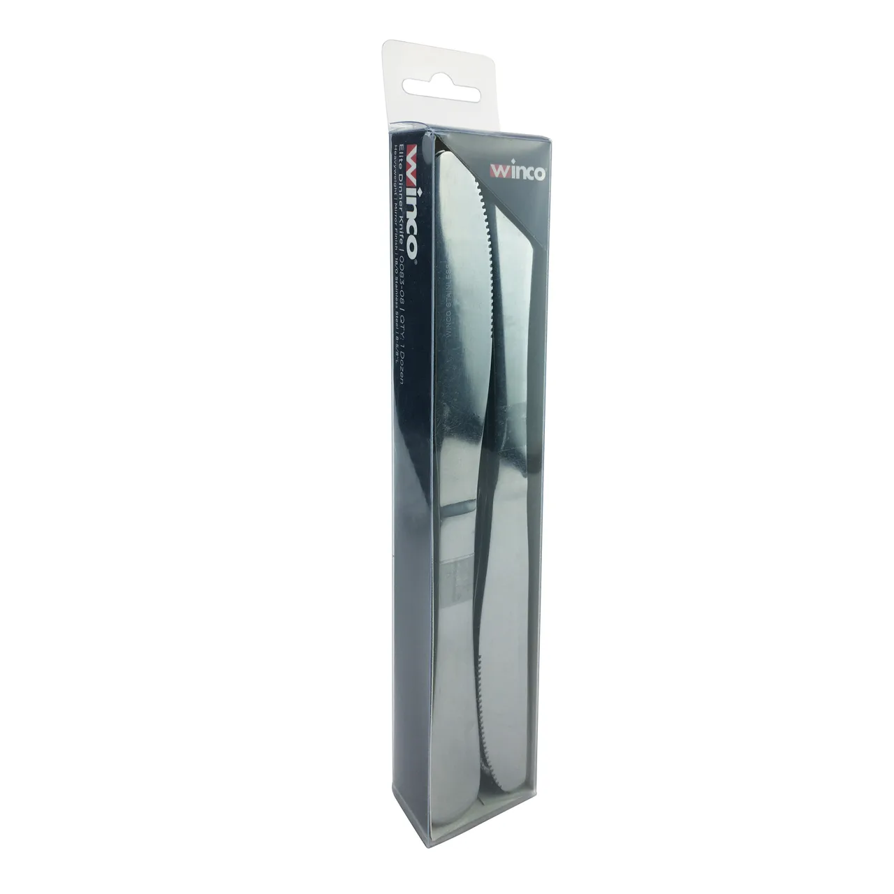 Winco 0083-08 Elite Dinner Knife, 8-5/8" Heavy Weight, Mirror Finish, 18/0 Stainless Steel - 1 Dozen