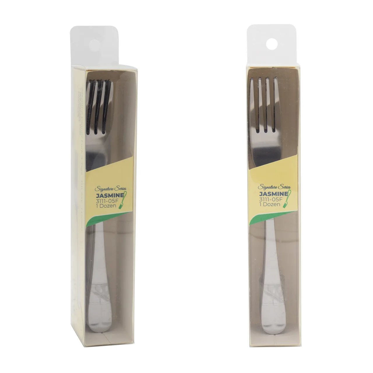 CAC China 3111-05F - Jasmine CPK Dinner Fork, 7½" 4‑Tine, 18/0 Stainless Steel - 1 Dozen