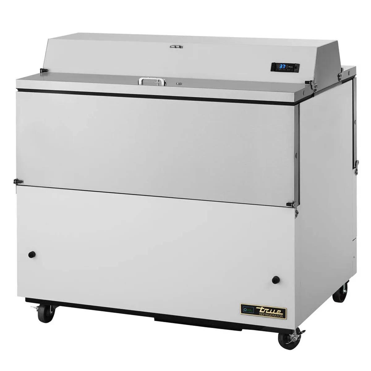 True TMC-49-DS-SS-HC 49" Dual Sided Milk Cooler, Forced Air, 12 Crates Capacity