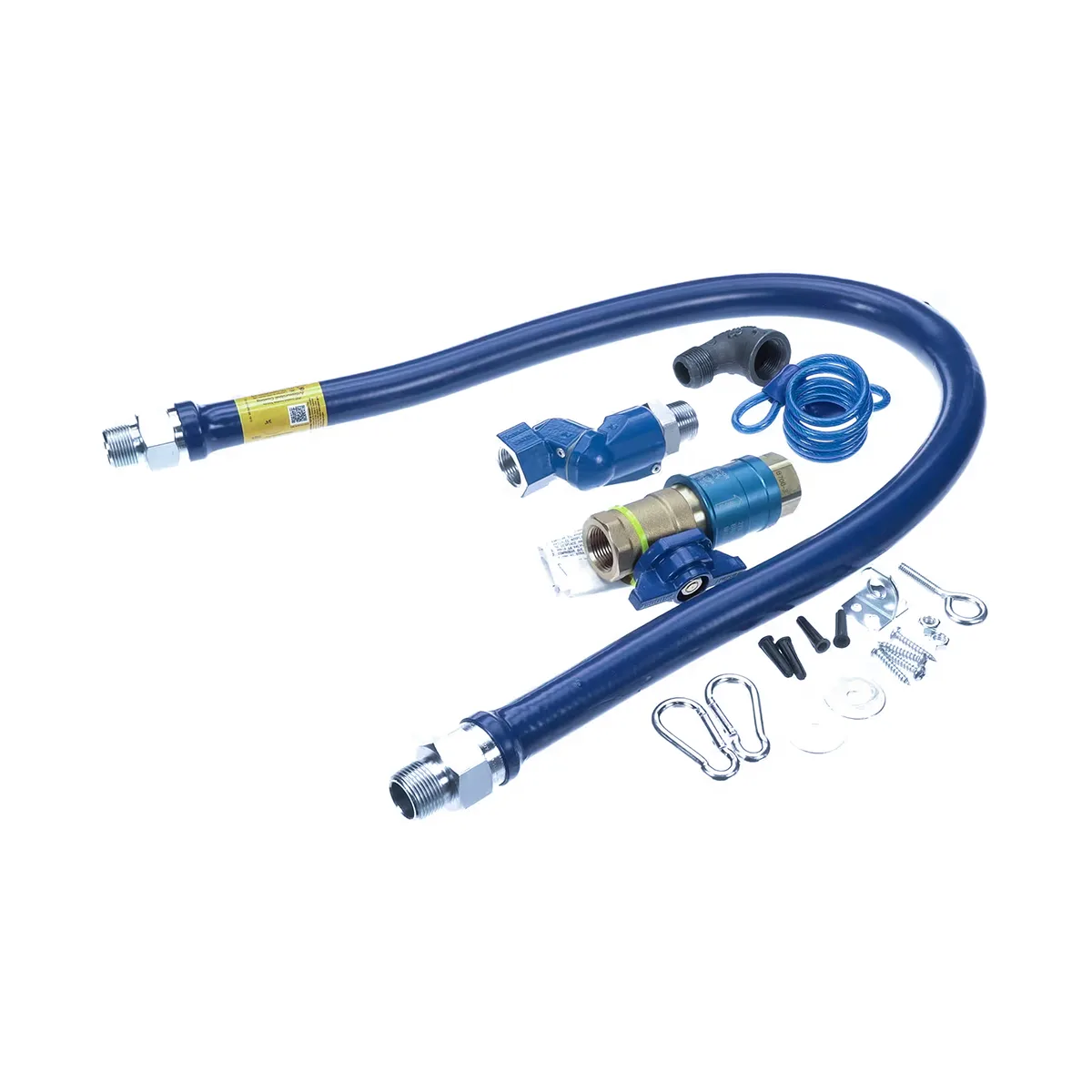 Dormont 1675KITCFS48 Deluxe Safety Quik 48" Gas Connector Kit w/ Swivel MAX, Elbow, Restraining Cable 