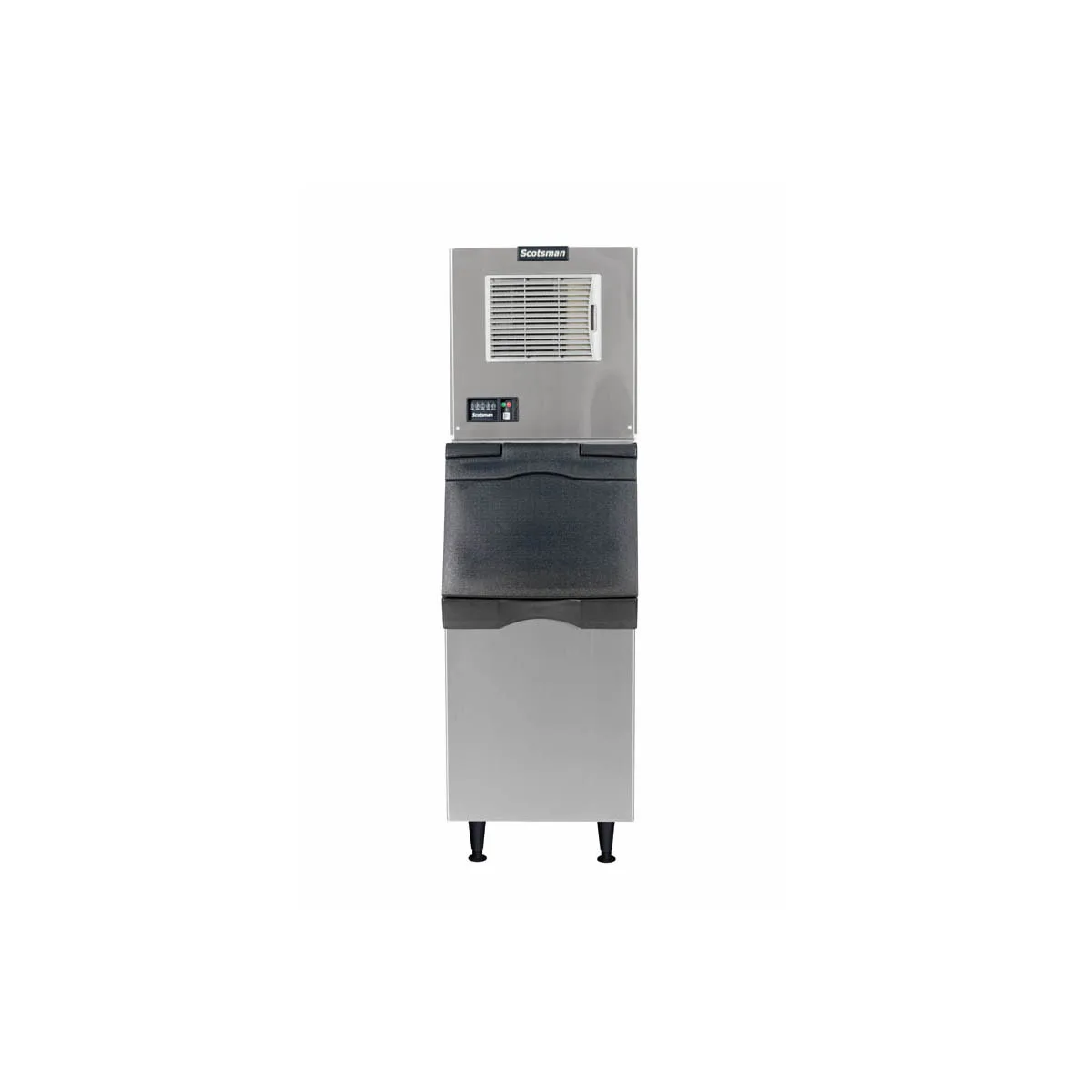 Scotsman MC0322MAX-1/B322S Air Cooled Full Cube 356 lb Ice Machine with Bin, 370 lb Storage
