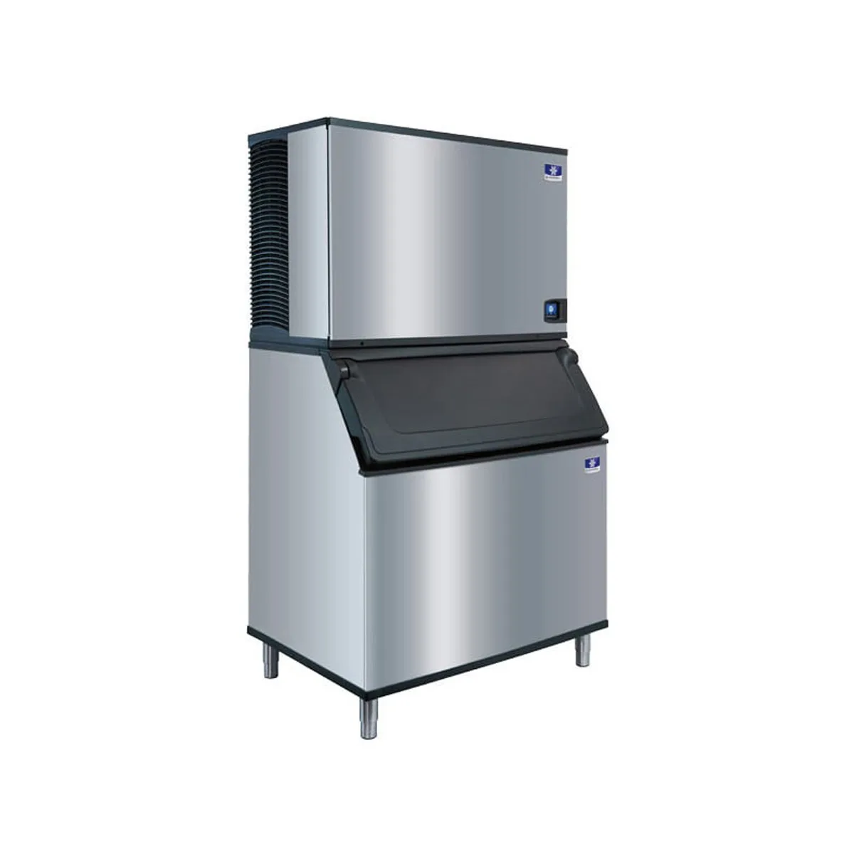 Manitowoc IDT1500A/D970 Air Cooled Full Cube 1800 lb Ice Machine with Bin, 882 lb Storage