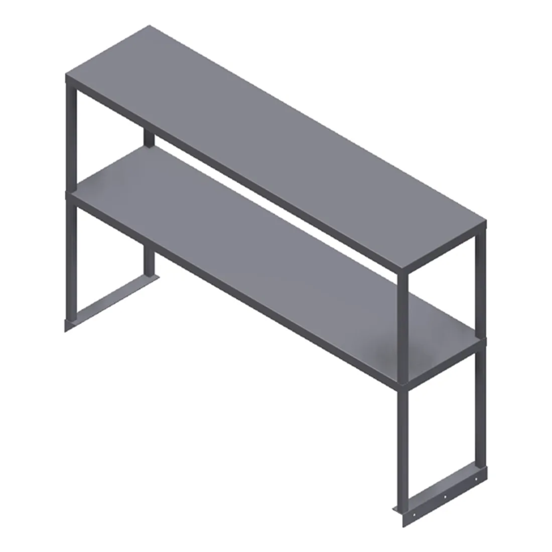 Winholt SSTMDS-1296 Shelf, Table Mount, Double, 96"W X 12"D