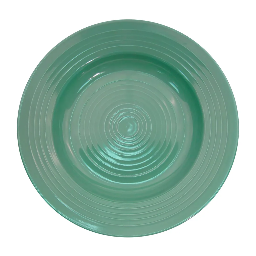 CAC China TG-120-G - Tango 22‑Oz Green Pasta Bowl, 12" Diameter, Microwave Safe - 1 Dozen