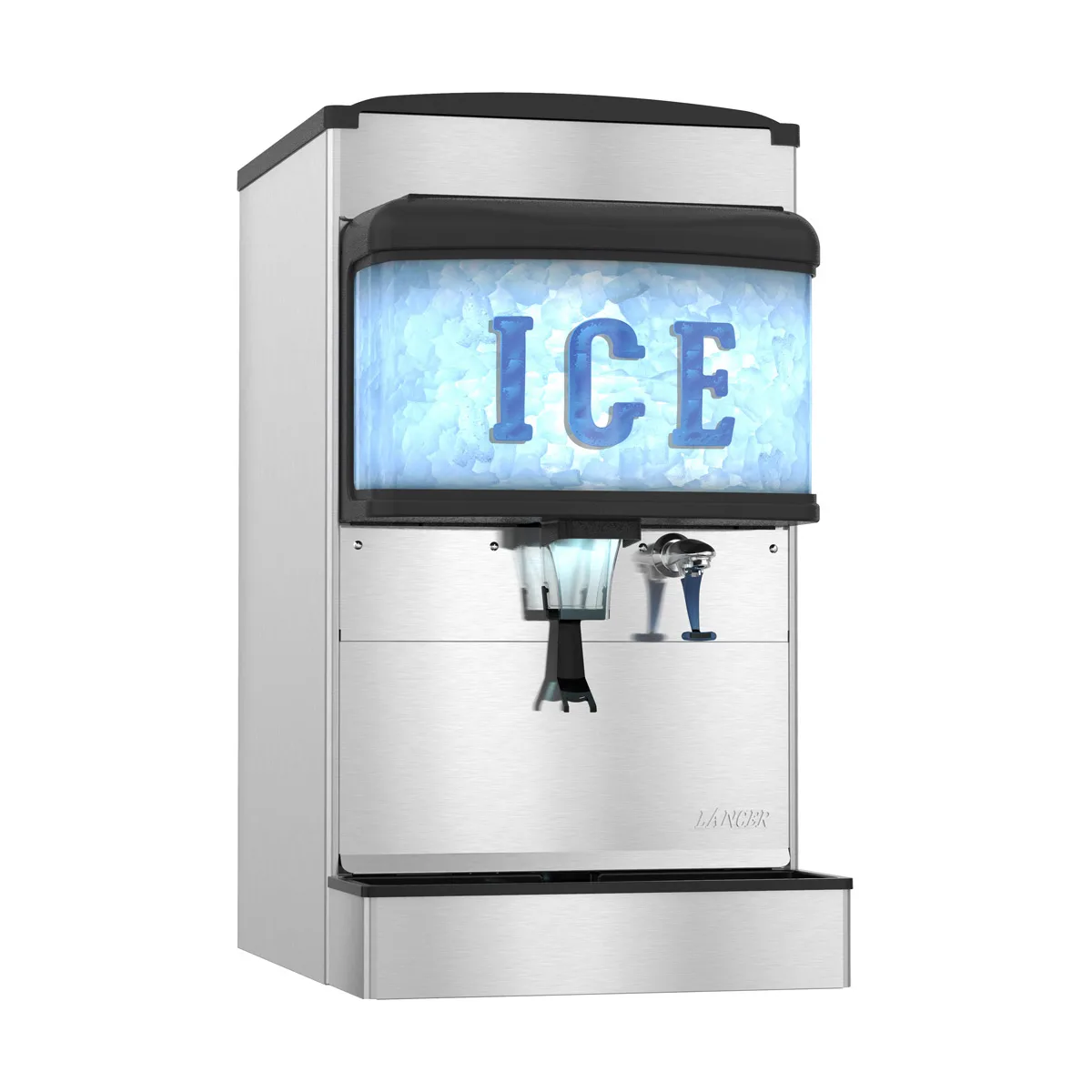 Hoshizaki DM-4420N 22" Countertop Nugget Ice & Water Dispenser, 200 lb Bin