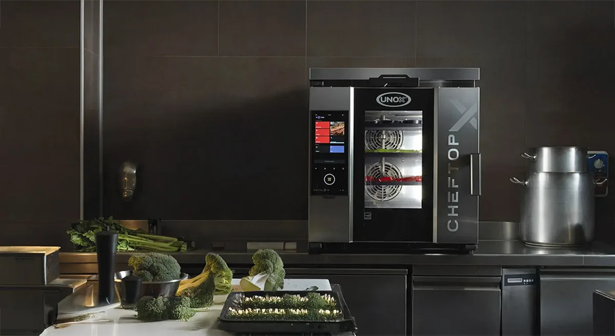 Unox XADA-06FS-EXLS-ET Full Size 6 Pan Electric Combi Oven w/ Touchscreen, Right Hinged, 208/240V