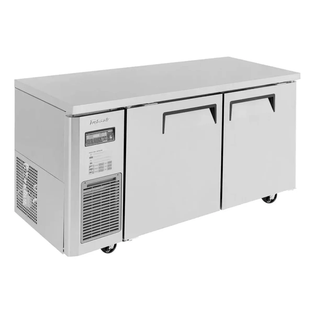 Turbo Air JUF-60S-N 59" 2-Door Undercounter Freezer, Stainless Steel Exterior, Front Breathing, 11.3 cu. ft.