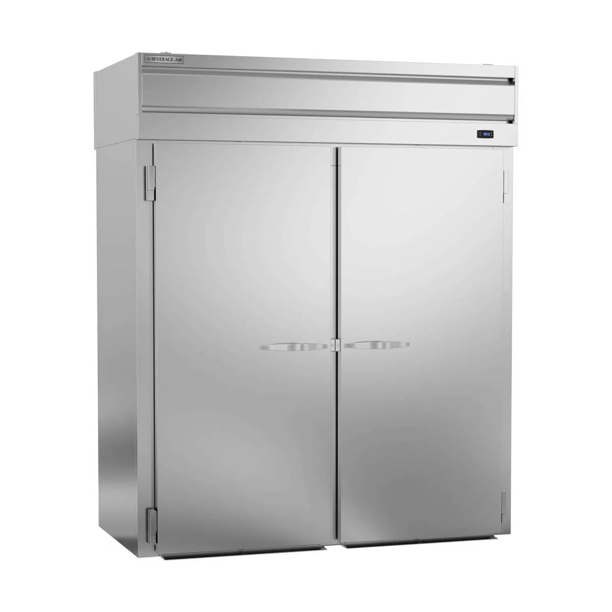 Beverage Air PHI2-1S 2-Section Roll-In Heated Holding Cabinet, 44.2 cu ft, Stainless Steel Exterior, Aluminum Interior, Solid Doors, Digital Thermometer
