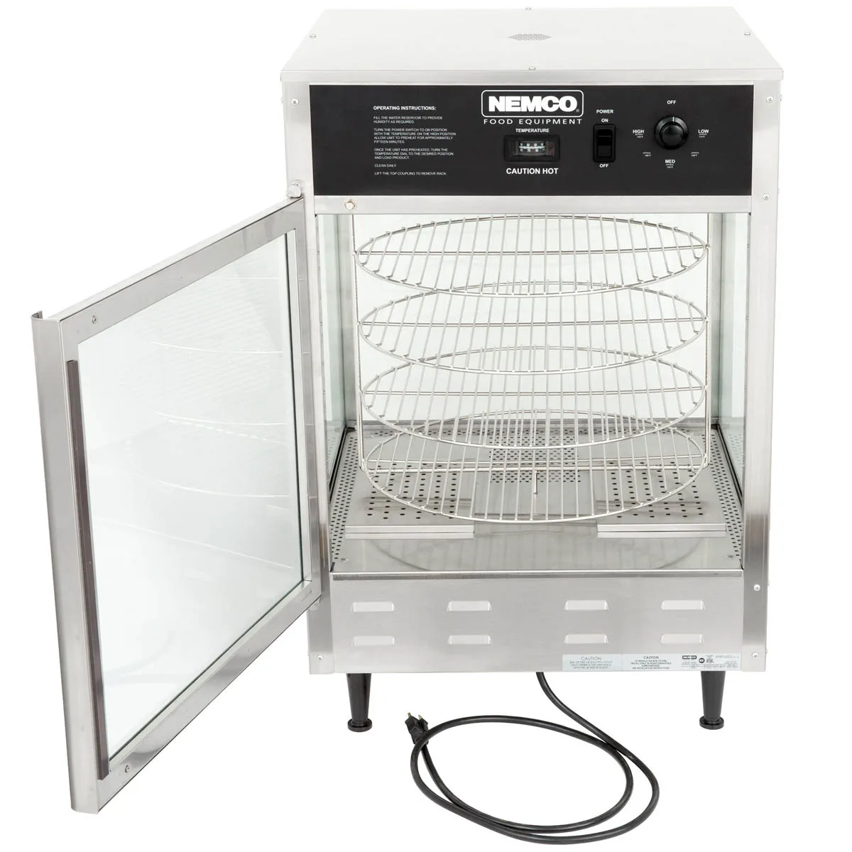 Nemco 6452-2 22" Countertop Pizza Merchandiser, 4 Shelves