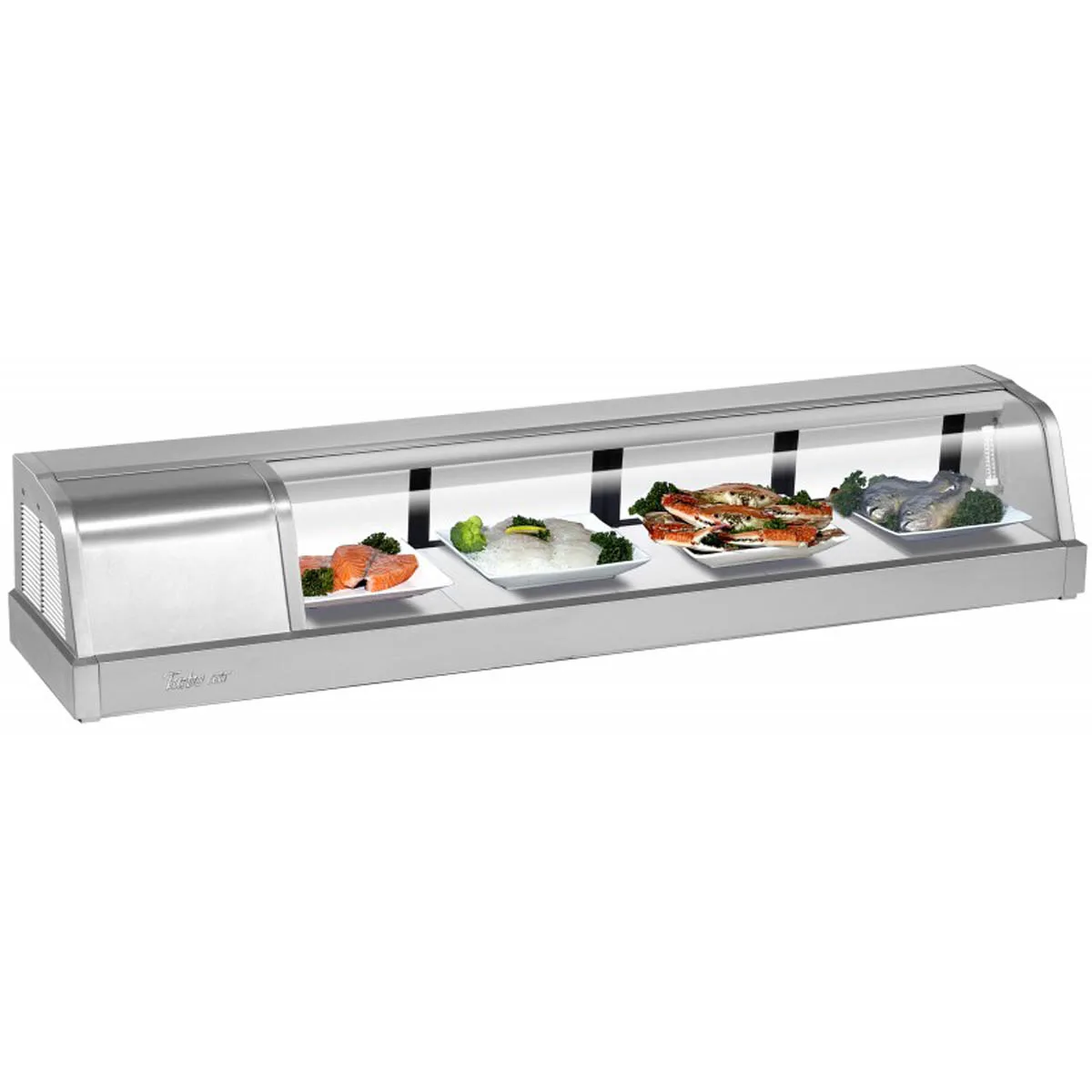 Turbo Air SAK-60L-N 59" Countertop Refrigerated Sushi Display Case, Left Compressor