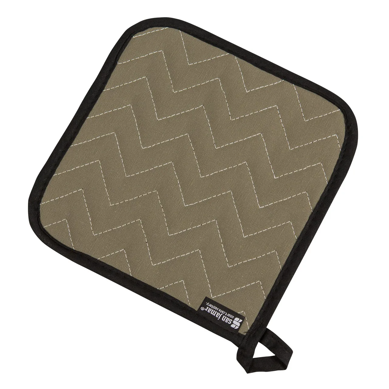 Carlisle 802TF San Jamar BestGuard Pot Holder, 8" x 8", Tan, Terry, 500°F Protection - Dozen