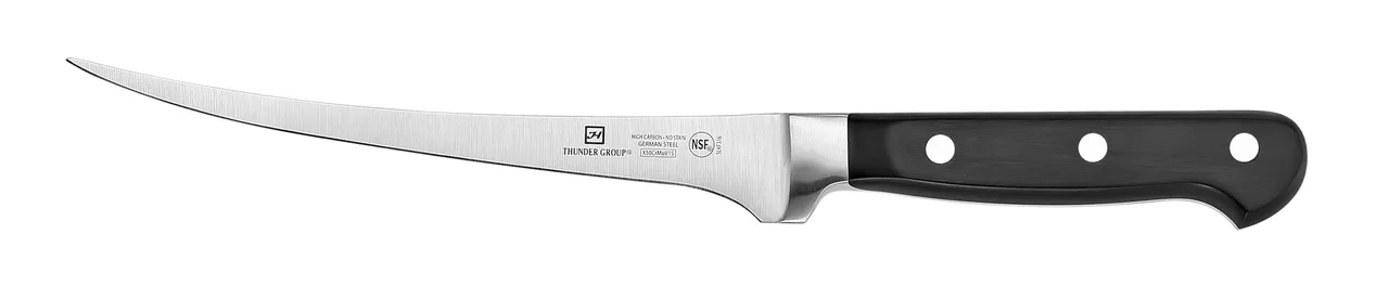 Thunder Group SLKF316 Fillet Knife, Flexible, 7" Blade, Forged