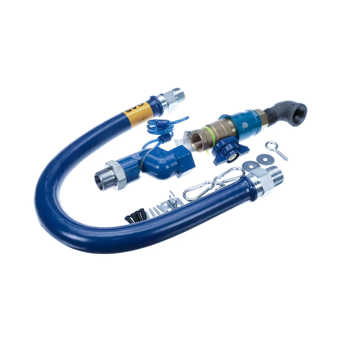 Dormont 16100KITCFS36 Safety Quik 36" Gas Connector Kit, Swivel MAX, Elbow, Restraining Cable, 1 Dia