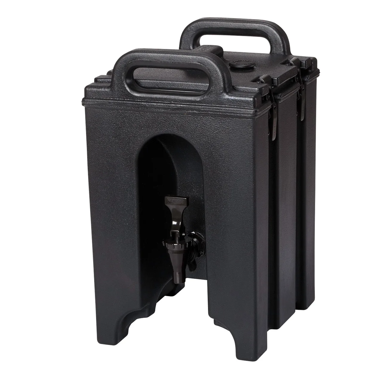 Cambro 100LCD110 1-1/2-Gallon Black Plastic Dispenser, 10.4"W x 11.5"D x 17.3"H, NSF