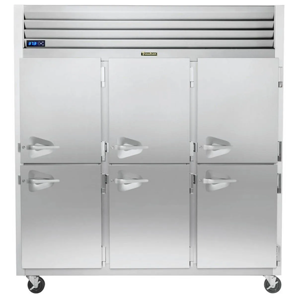 Traulsen G30002-032 76" 3-Section Reach-In Refrigerator w/ 6 Solid Half-Doors (hinged right/right/right), 69 cu. ft.