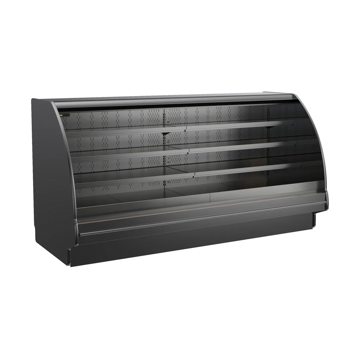 Structural Concepts GHSS1252RLB (CURVED) 146" Self-Serve Refrigerated Open Air Merhandiser, Remote