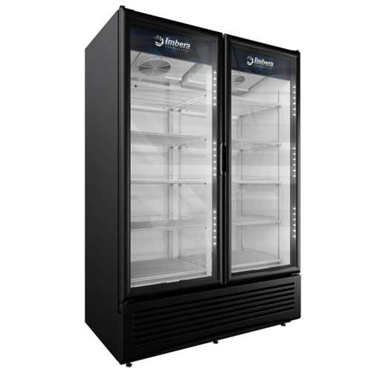 Omcan USA 41218 54" 2-Section Merchandiser Refrigerator w/ Glass Door, 41 cu. ft.