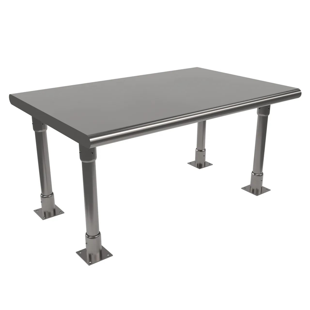 BK Resources BK-OSS-2436BN Single Overshelf, Table Mount, 36"W X 24"D