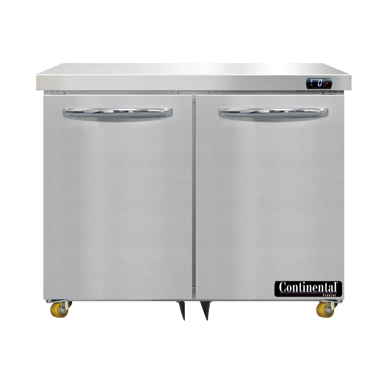 Continental Refrigerator SWF36N-U 36" 2-Door Undercounter Freezer, Stainless Steel, Front Breathing, 10.3 cu. ft.