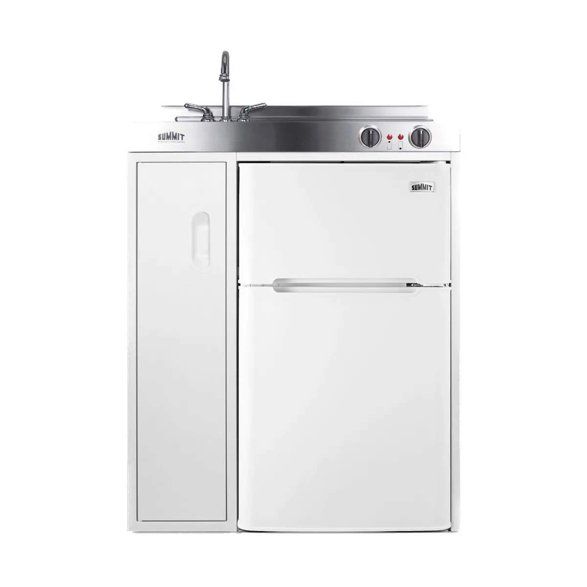 Summit C30EL All-in-One Combo Kitchen, 30"W x 23.75"D x 41"H, with deep drawn sink