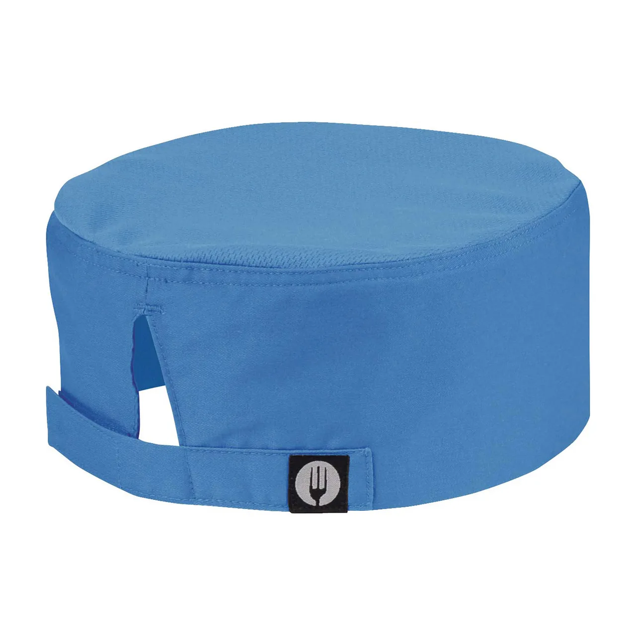 Chef Works DFCV-BLU-LXL Blue Beanie with Cool Vent Mesh, Velcro Closure, L/XL, 65/35 Poly/Cotton