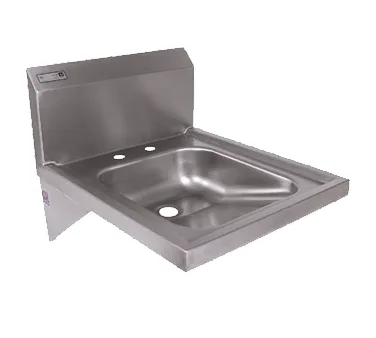 John Boos PBHS-W-1416ADAD 20" Wall Mounted Hand Sink without Faucet