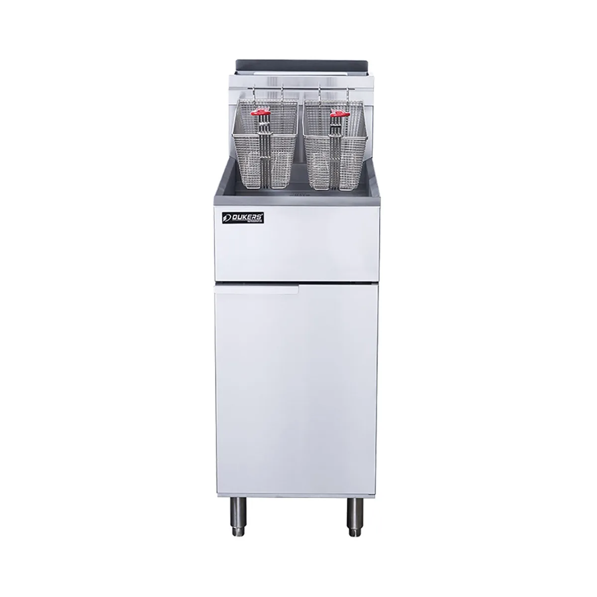 Dukers Appliance Co DCF3-NG Full Pot Floor Model Gas Fryer w/ 40 Lb Capacity, 90.000 BTU