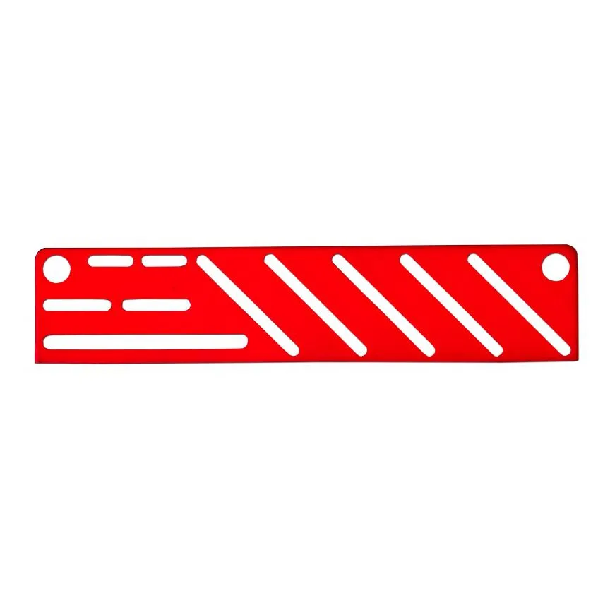 Omcan USA 12932 Kitchen Knife Rack with Red Insert, Fits Chef Knives – 1/Each