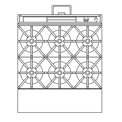 Southbend P32N-BBB 32" Gas Heavy Duty Range w/ (6) Open Burners, Modular Base, 210.000 BTU