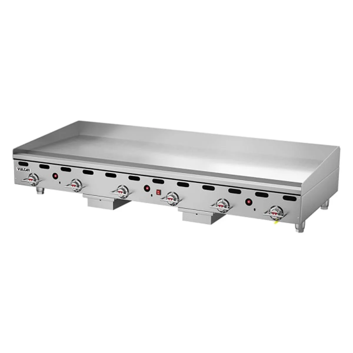 Vulcan 972RX 72" Countertop Gas Griddle, Snap-Action Thermostat, 24" Deep, 162.000 BTU