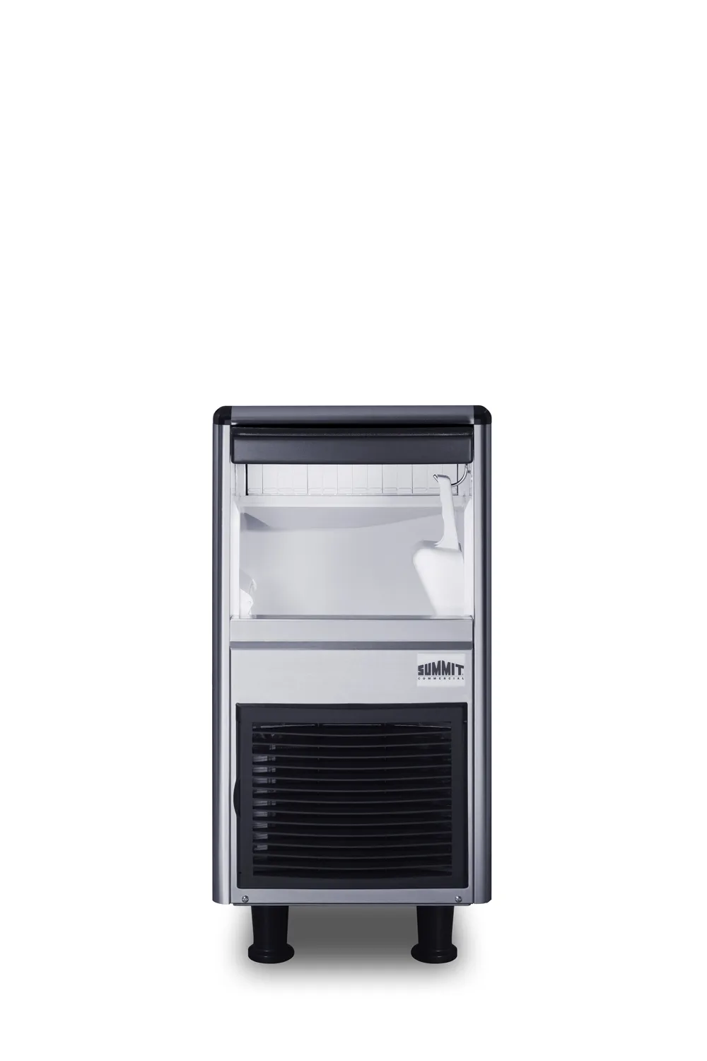 Summit BIM77BU Bullet Ice Machine, 15" W x 22" D, 77 lb/hr, 33 lb Bin, Steel, ENERGY STAR, 115V ETL