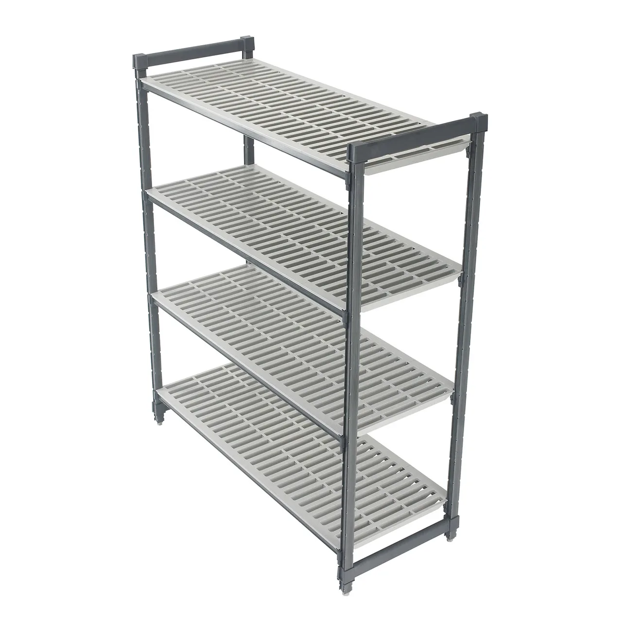 Cambro EXU217264V4480 Camshelving® Elements 4-Shelf Vented Starter Shelving Unit - 21'' x 72'' x 64''