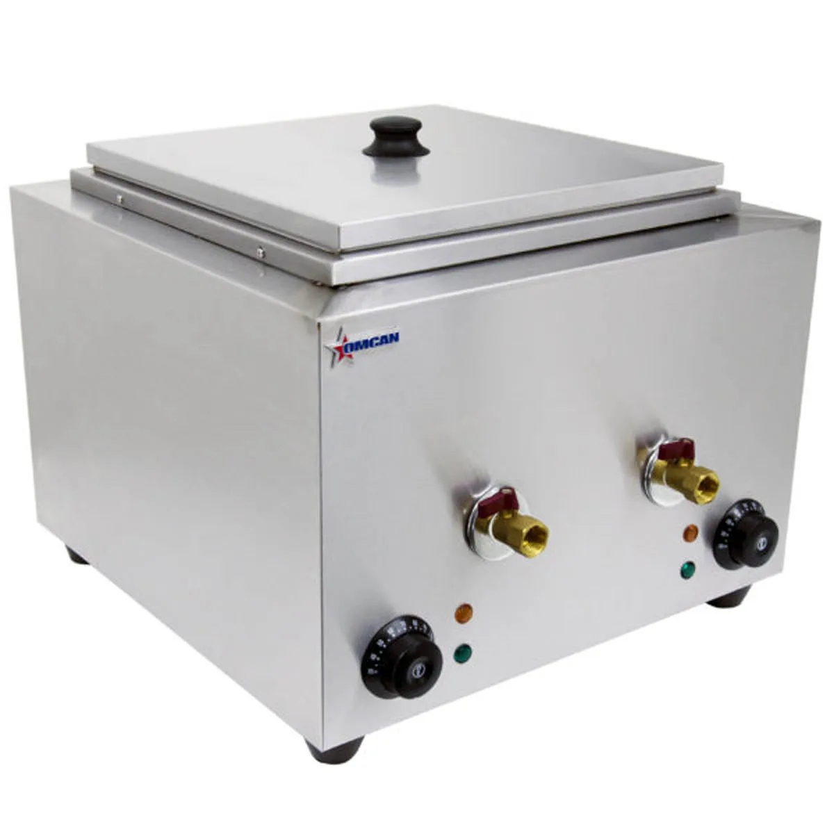 Omcan USA 43559 3.17 Gallon-12 Liter Countertop Electric Pasta Cooker, 2 Tanks, 240V, 2400W