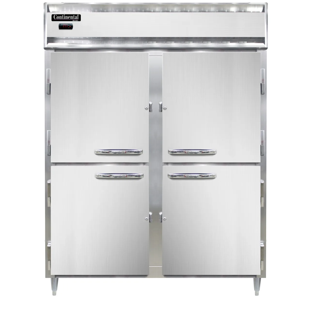 Continental Refrigerator DL2WE-PT-HD "Full Height" 2-Section 2-Door Solid Door Heated Holding Cabinet