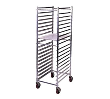 Winholt AL-1820BKD-HD 20 Pan Full Height Mobile End Load Aluminum Bun / Sheet Pan Rack