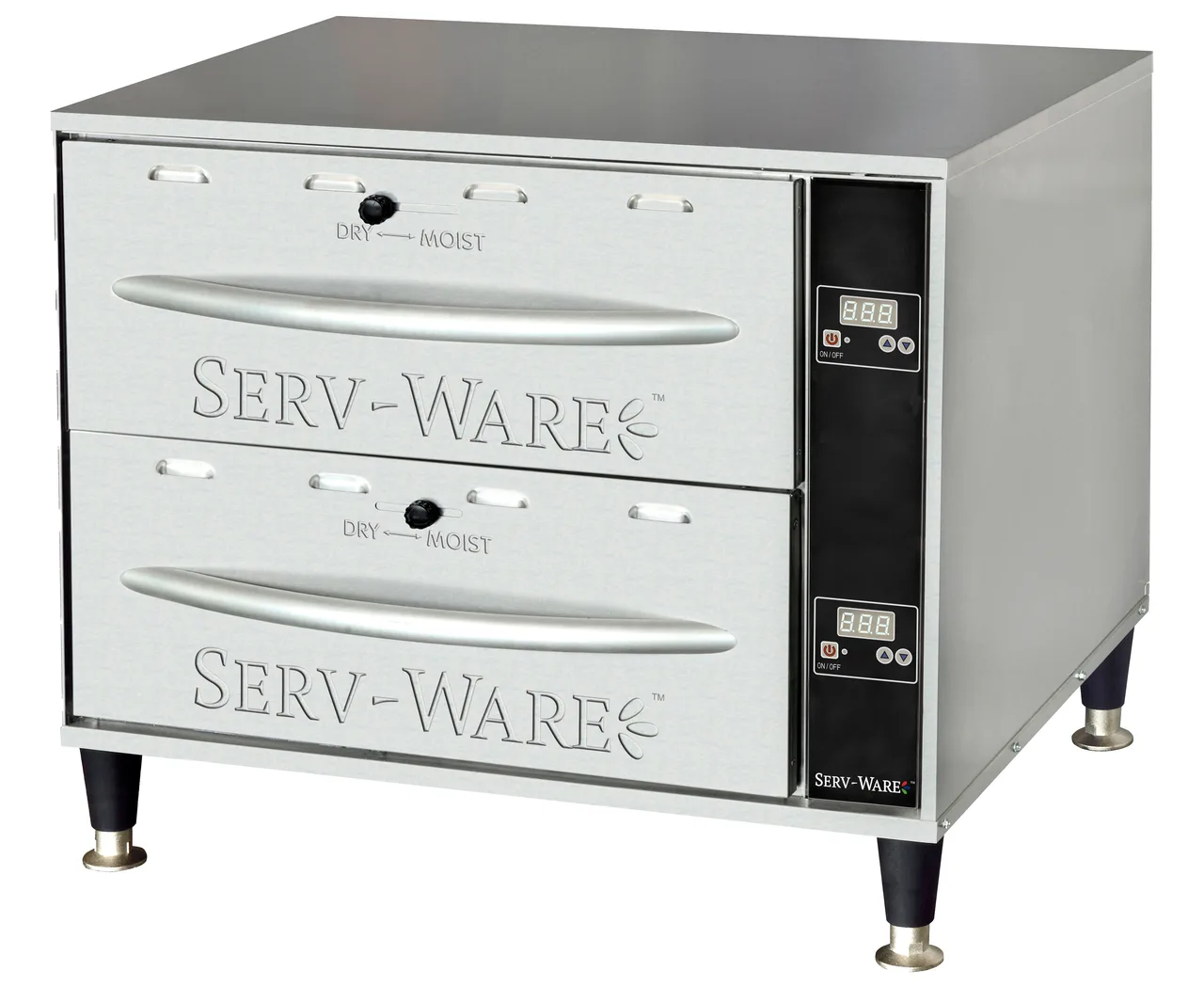 Serv-Ware SWPWDS-2 Free Standing Food Warming Drawer Unit, (2) Drawer, 900 W