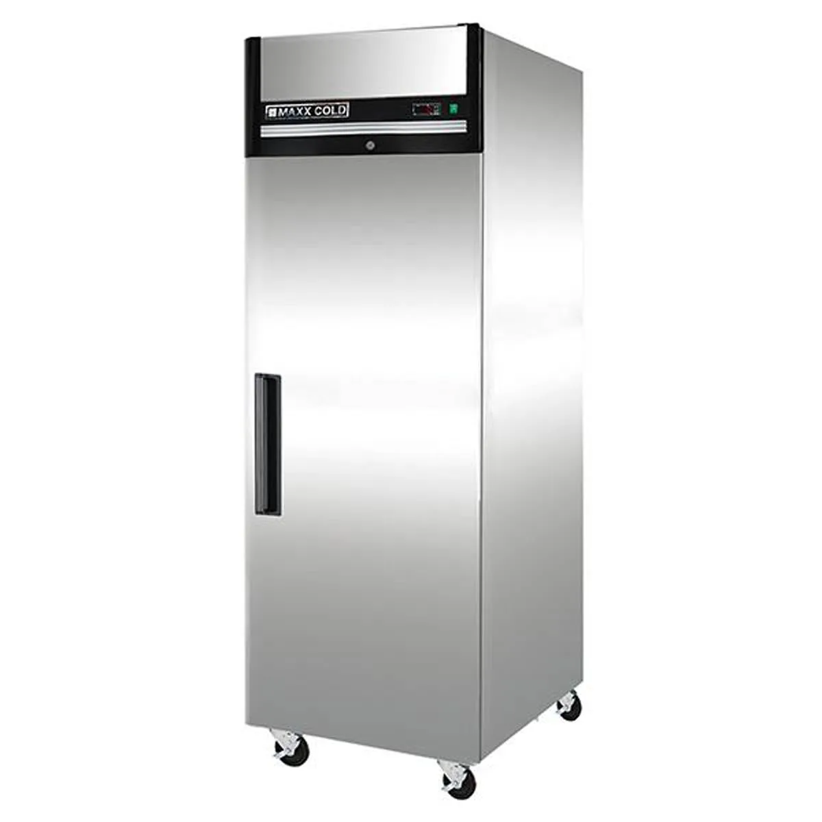 Maxx Cold MXCF-23FDHC 26.75" 1-Solid Door Reach-In Freezer, Top Mounted, 23 cu. ft., Stainless Steel Exterior