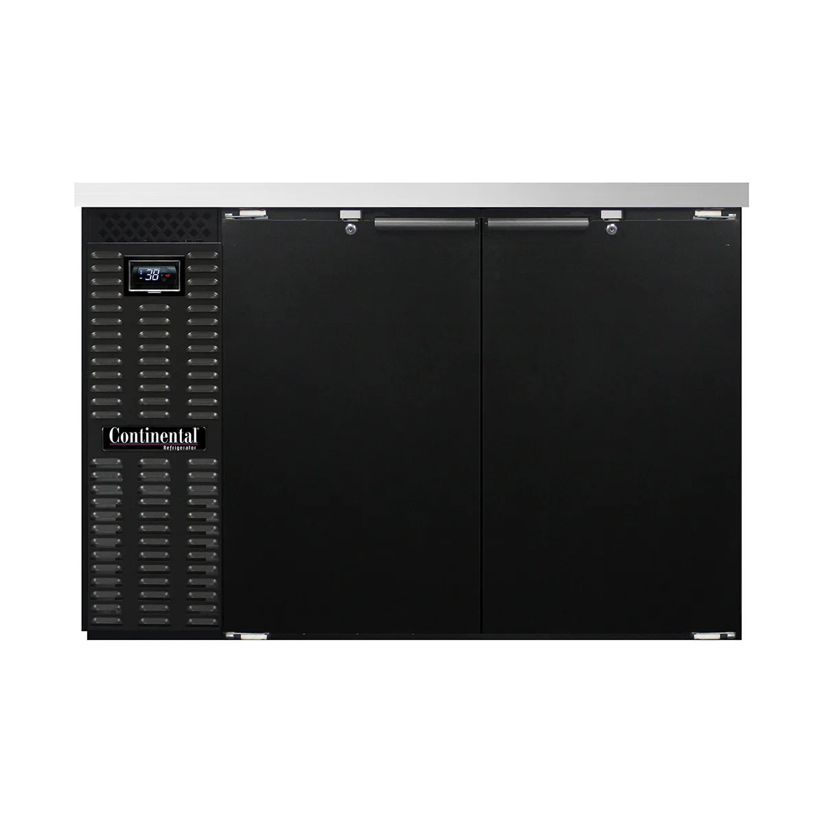 Continental Refrigerator BB50N Refrigerated Back Bar Cooler w/ 2 Solid Doors, 16 Cu Ft, 50" W