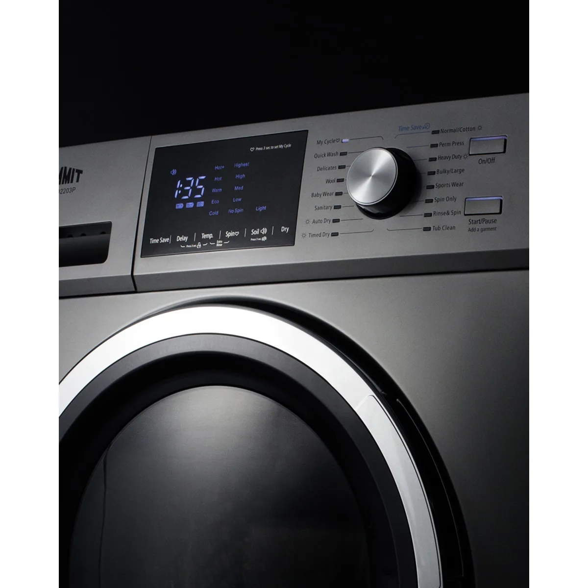 Summit SPWD2203P 24" Washer/Dryer Combo, front-opening, non-vented, 2.7 cu. ft.