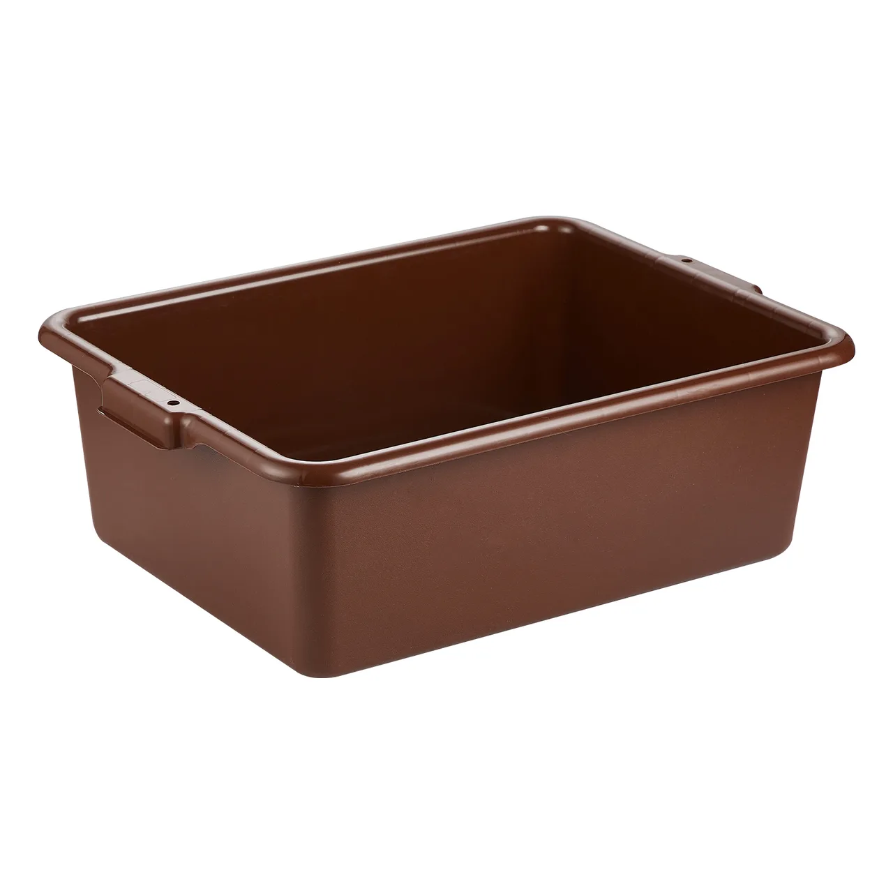 CAC China BTDB-7BN Bus Box, 15" x 21" x 7" Polypropylene Brown 1-Compartment BPA Free