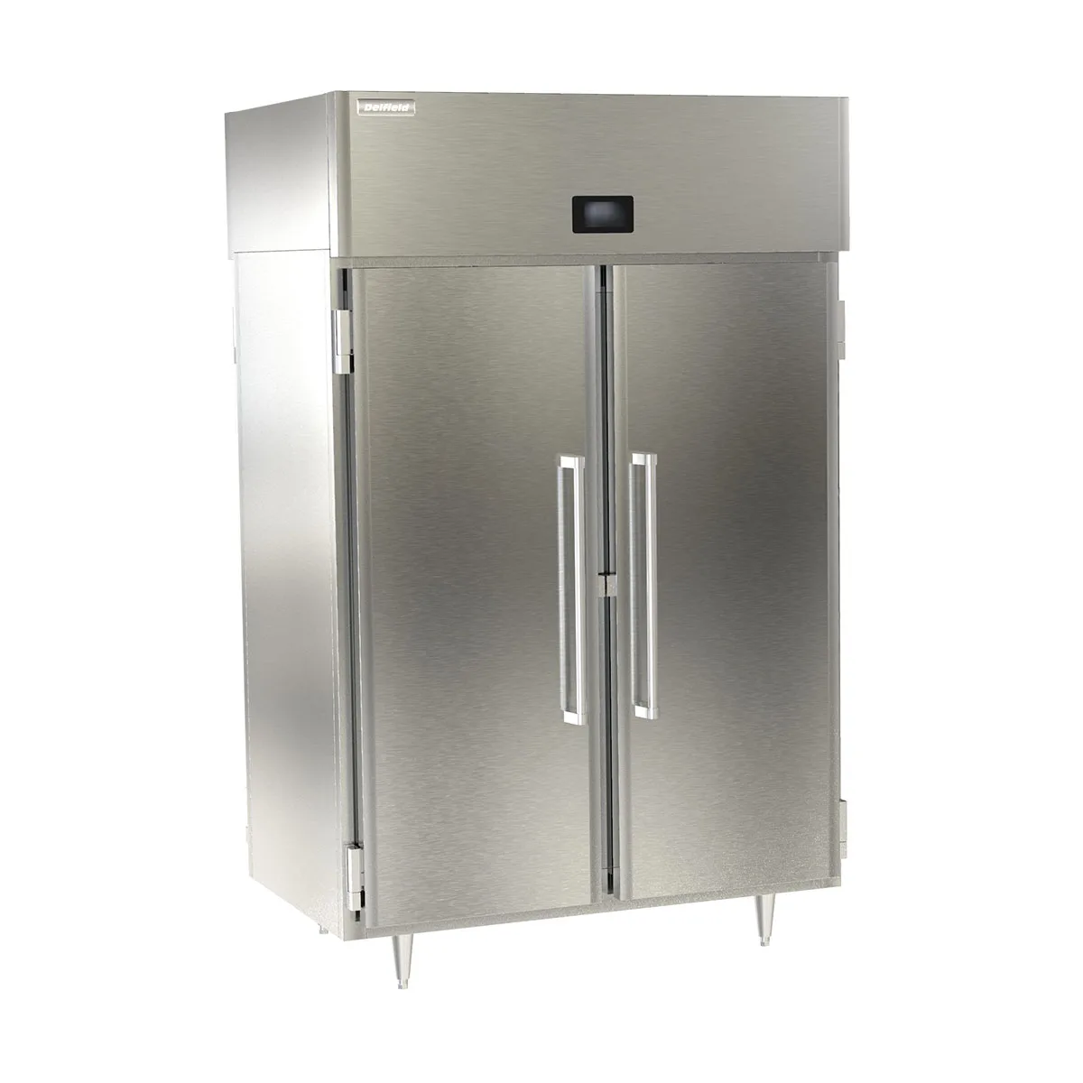 Delfield DSLRPT2-S 72" 4-Solid Door Pass Thru Refrigerator, 48.33 cu. ft., Top Mounted