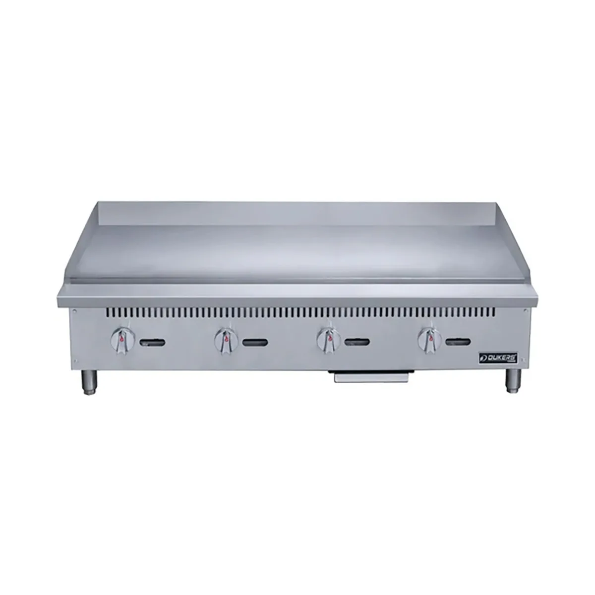 Dukers Appliance Co DCGMA48 48" Countertop Manual Gas Griddle, 1" Steel Plate, 120.000 BTU