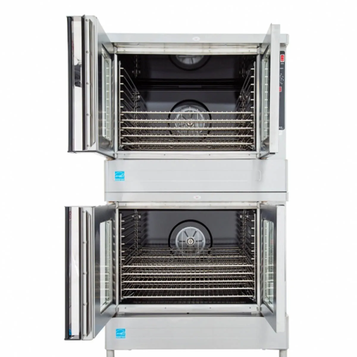 Blodgett ZEPH-100-E DBL Zephaire Double Deck Full Size Electric Convection Oven w/ Standard Depth