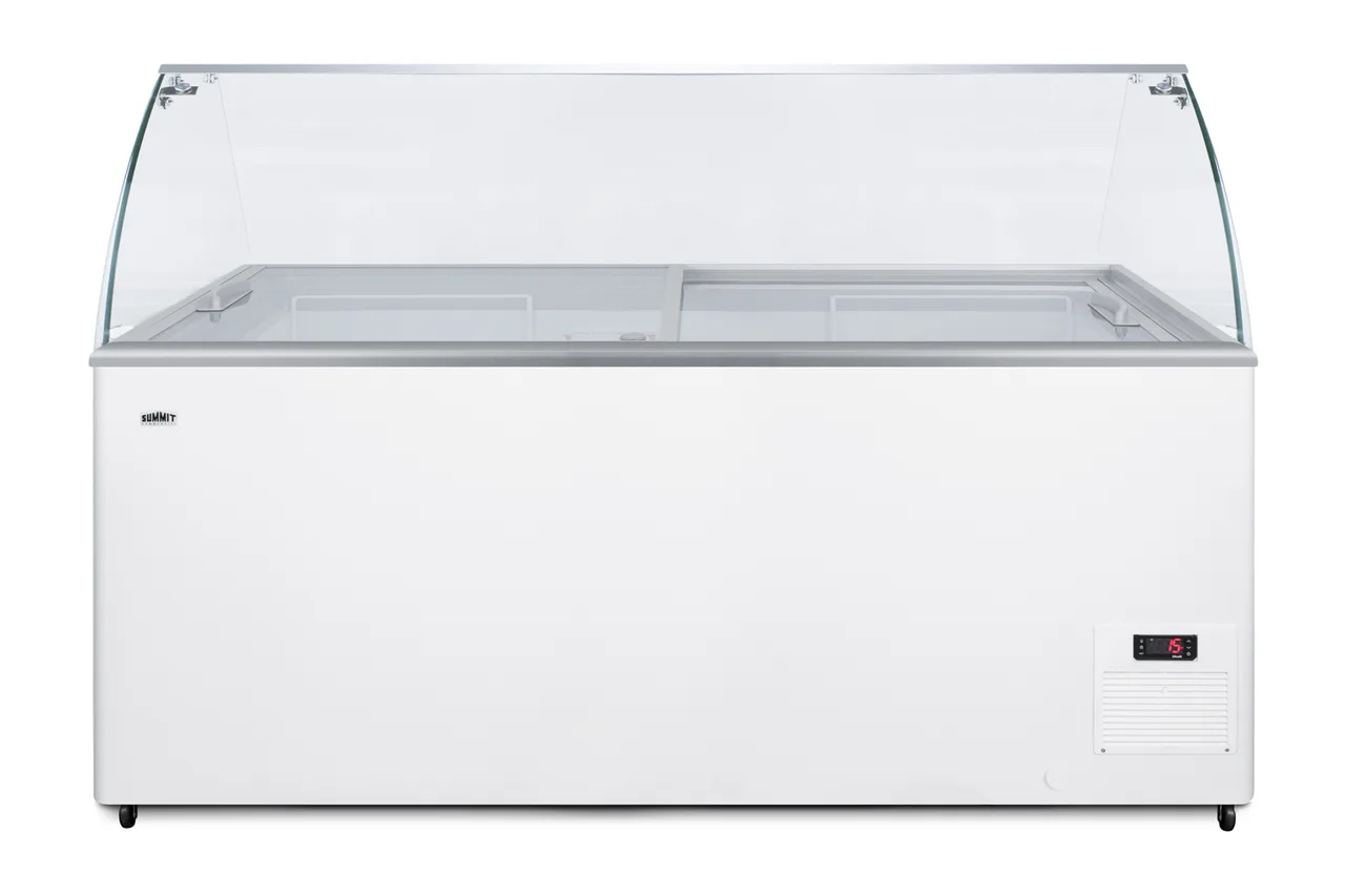 Summit NOVA53GDC 61" Flat Lid Ice Cream Display Freezer, 17.8 cu. ft.