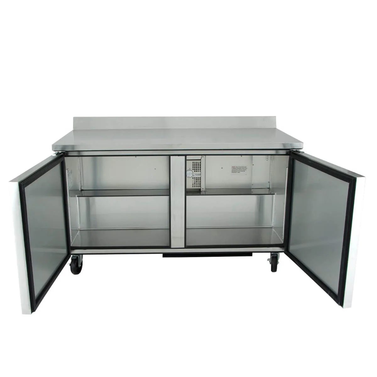 True TWT-60-HC 60" 2-Section Worktop Refrigerator w/ 2 Doors, Rear Mounted