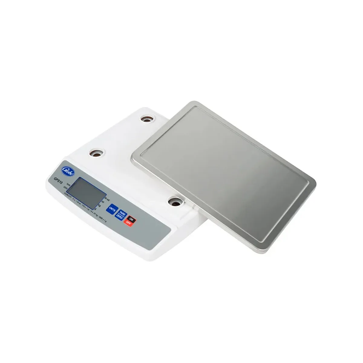 Globe GPS10-16 Portion Control Scale, 11 lb Capacity, 9"x7" Stainless Platform, 115V AC/Battery, Case of 16