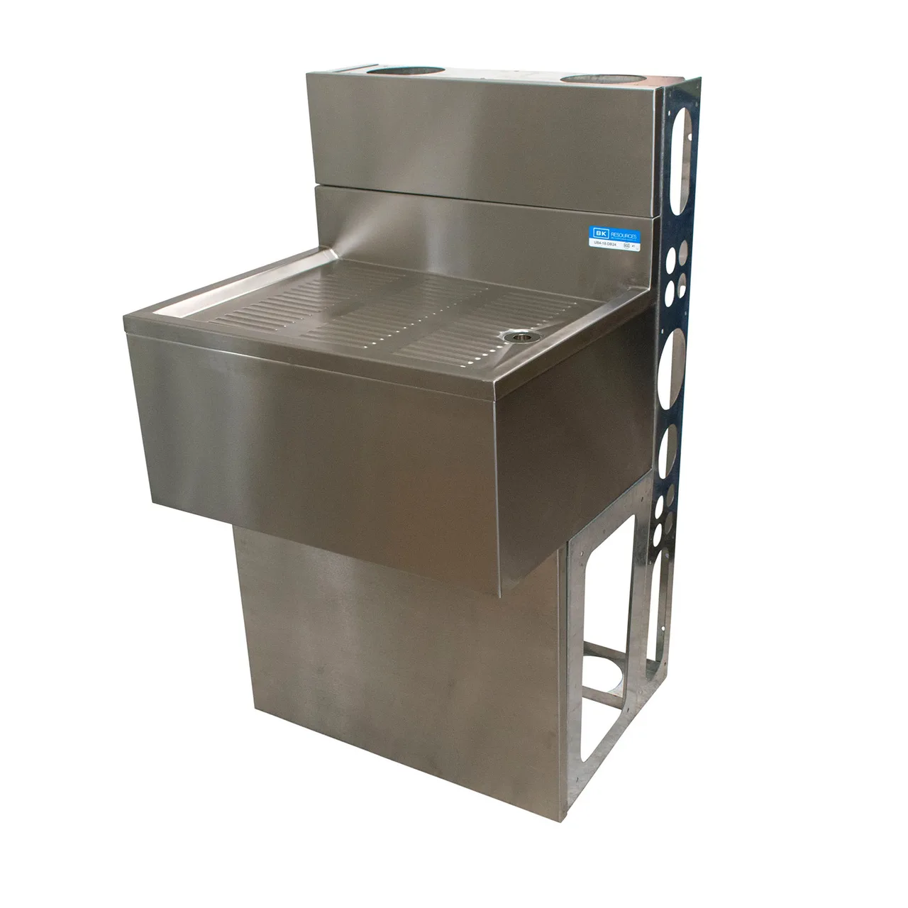 BK Resources UBDW-21-DB36 Underbar Drain Board, 36"W X 21-1/4"D X 33-1/2"H