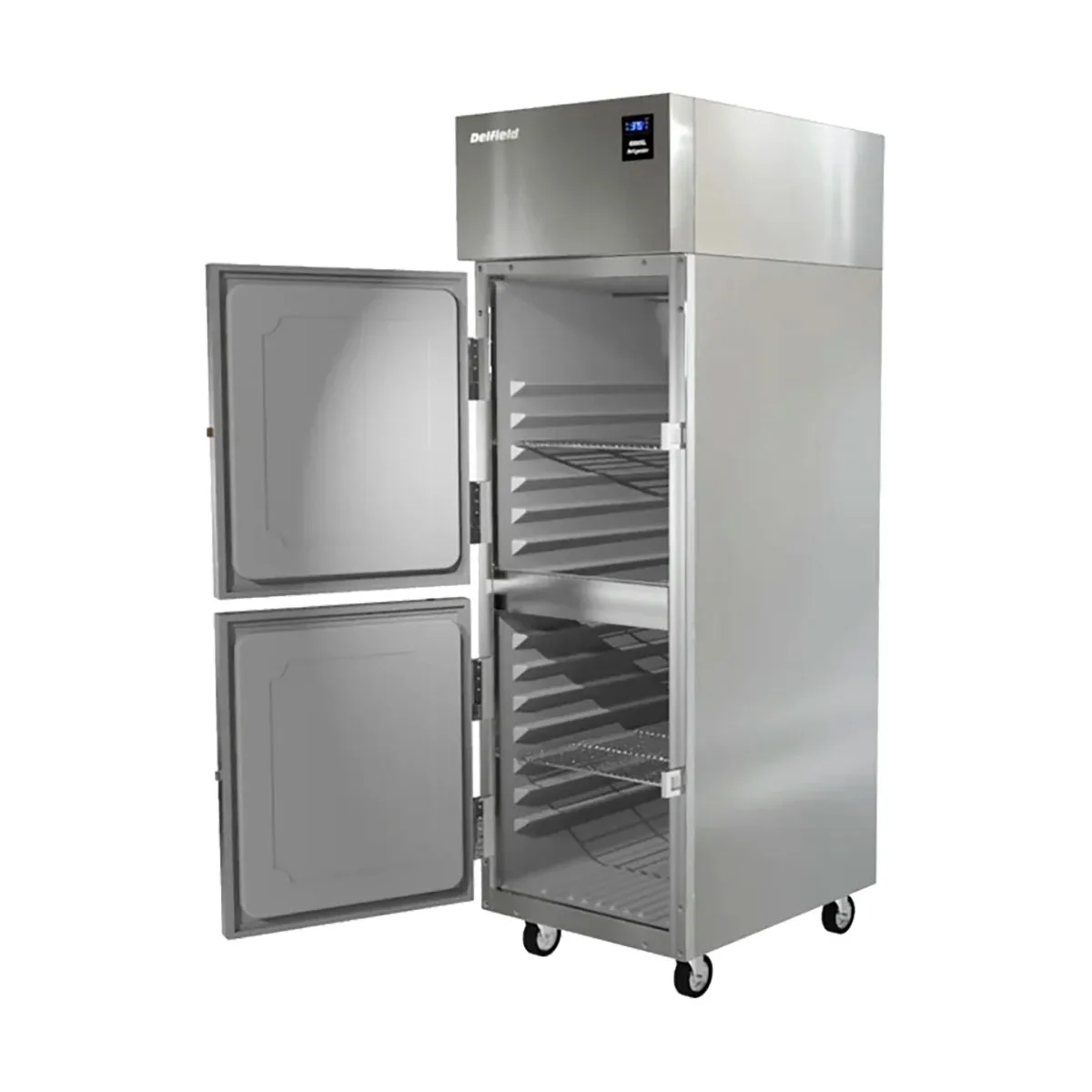 Delfield 6025XL-SH One Section Reach-In Refrigerator w/ 2 Solid Half Doors, Top Mounted, 20 cu. ft.