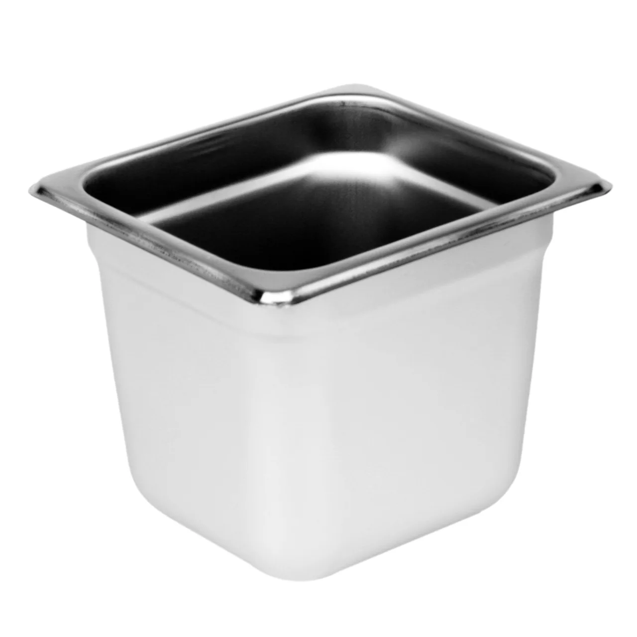 Thunder Group STPA4166 Steam Table Pan, 1/6 Size, 6" Deep, Anti-Jam, 18/8 Stainless Steel