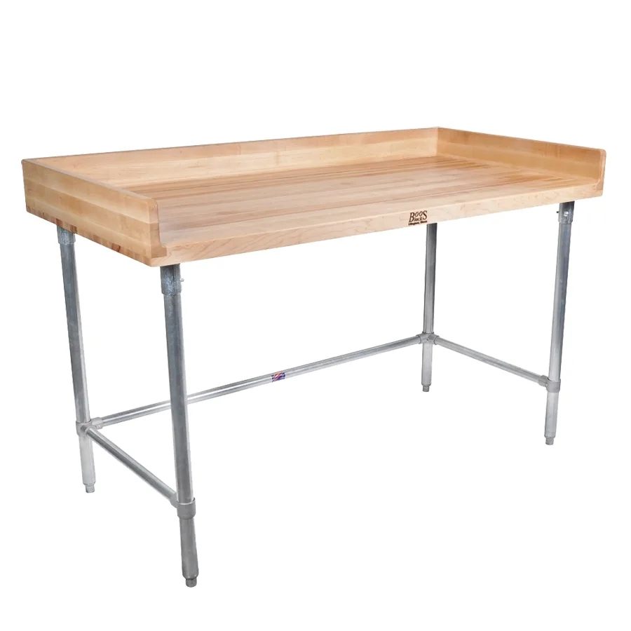 John Boos DNB15 Work Table, Baker'S Top, 72"W X 36"D X 39-1/4"H Overall Size